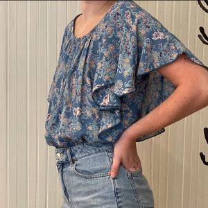 Free People Floral Intimately Bodysuit | S